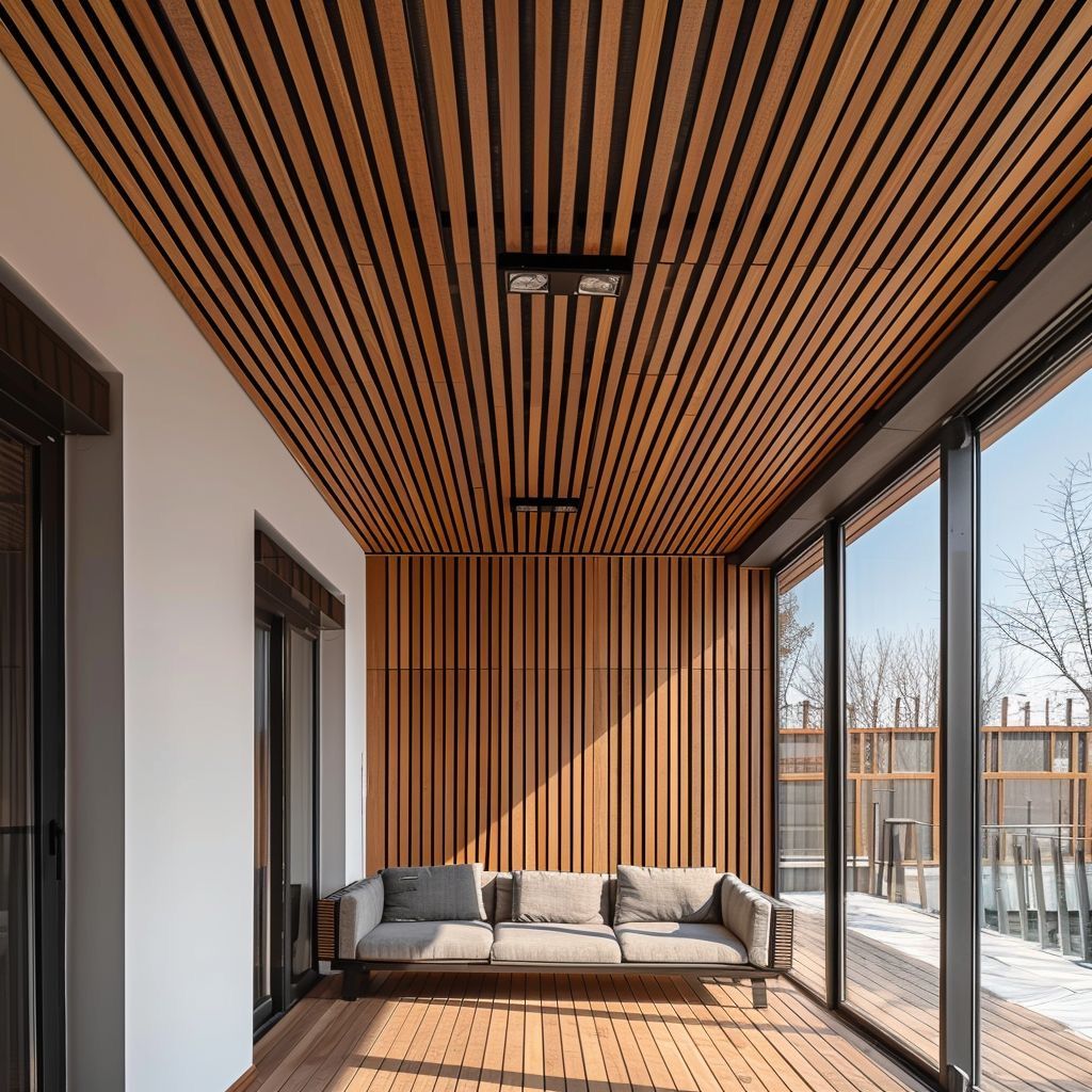 Thi công nội thất bằng vật liệu nhựa giả gỗ cao cấp bền đẹp phù hợp không gian hiện đại